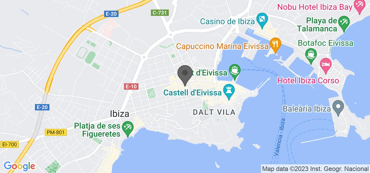 Plan d'accès — Bambú Ibiza