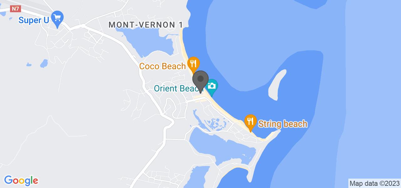 Plan d'accès — La Playa Orient Bay