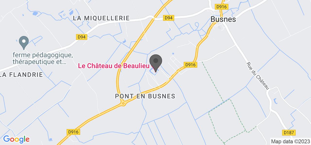 Mappa di accesso — Château de BEAULIEU