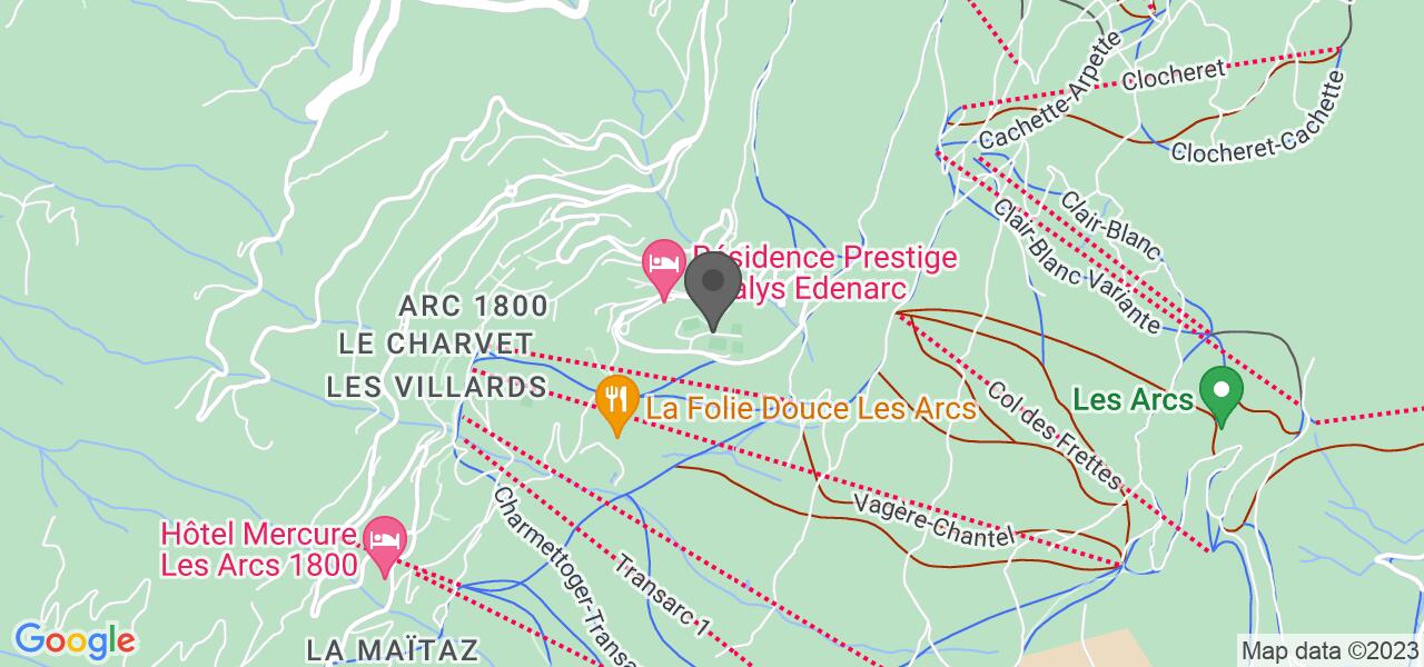 Plan d'accès — LA PETITE CUISINE (La Folie Douce Les Arcs)