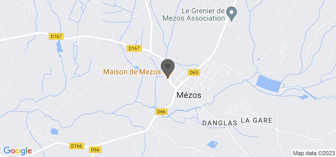 Plan d'accès — Maison de Mezos