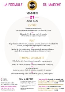 L'ardoise du jour de Toane