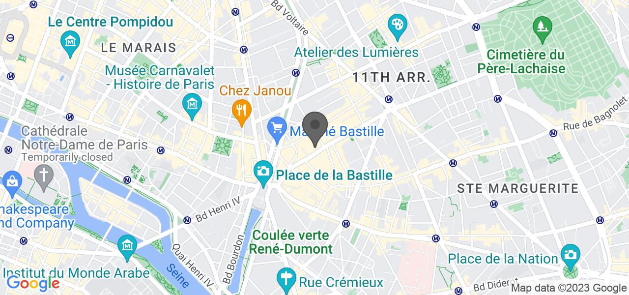 Plan d'accès — IPPUDO BASTILLE