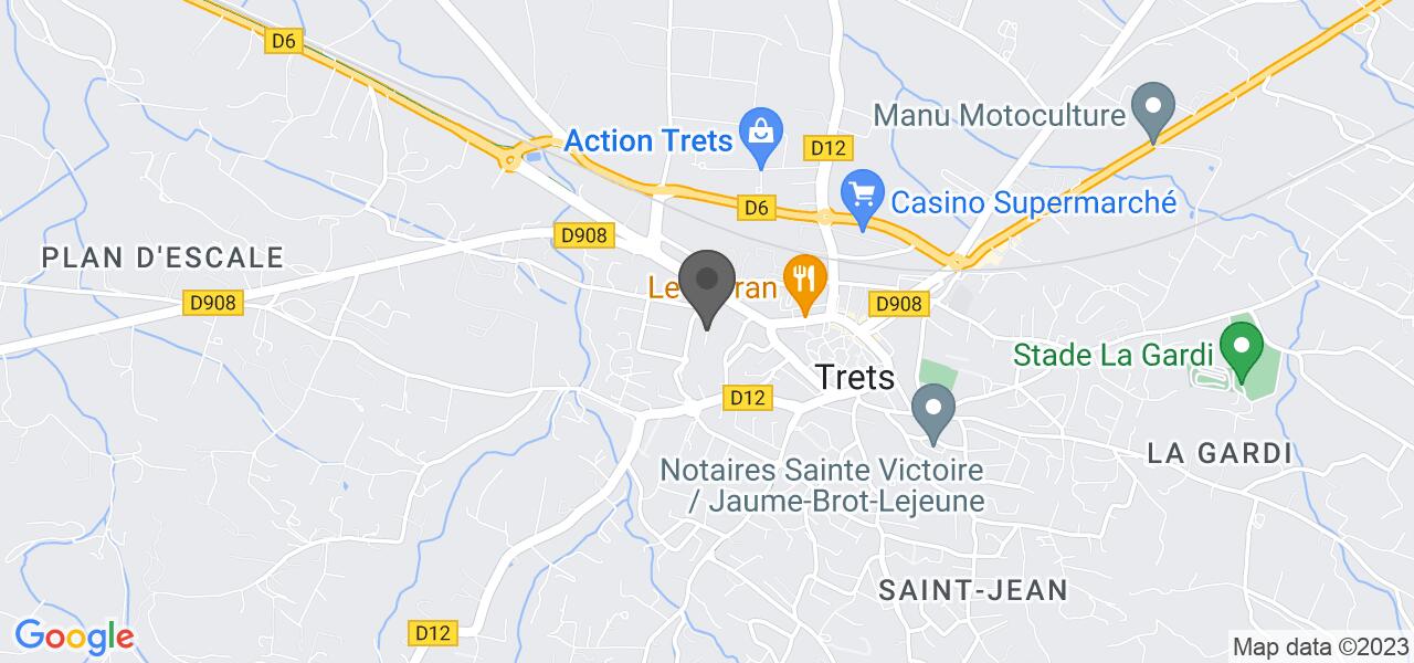 Anfahrtsplan — Auberge Terre de Mistral