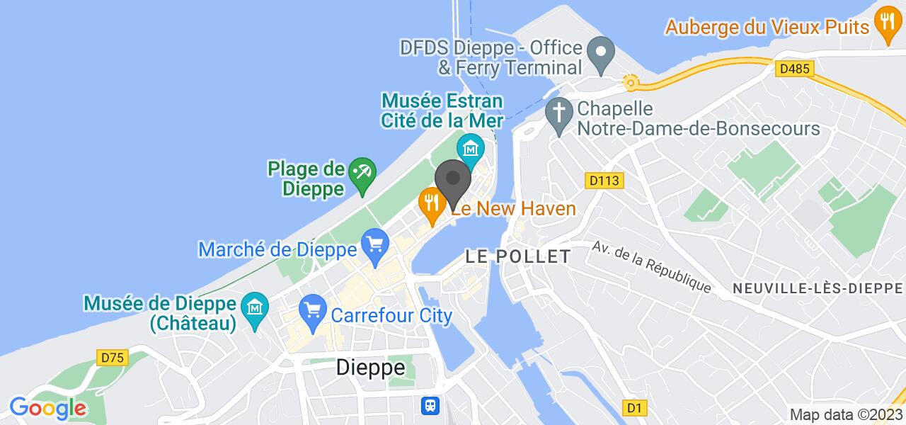 Plan d'accès — Le New York Quai - Maître Restaurateur de France