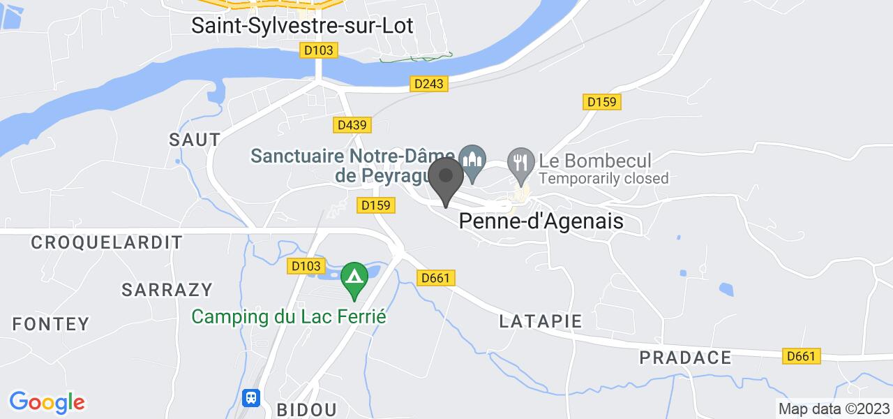 Plan d'accès — Le patio d'hauteville