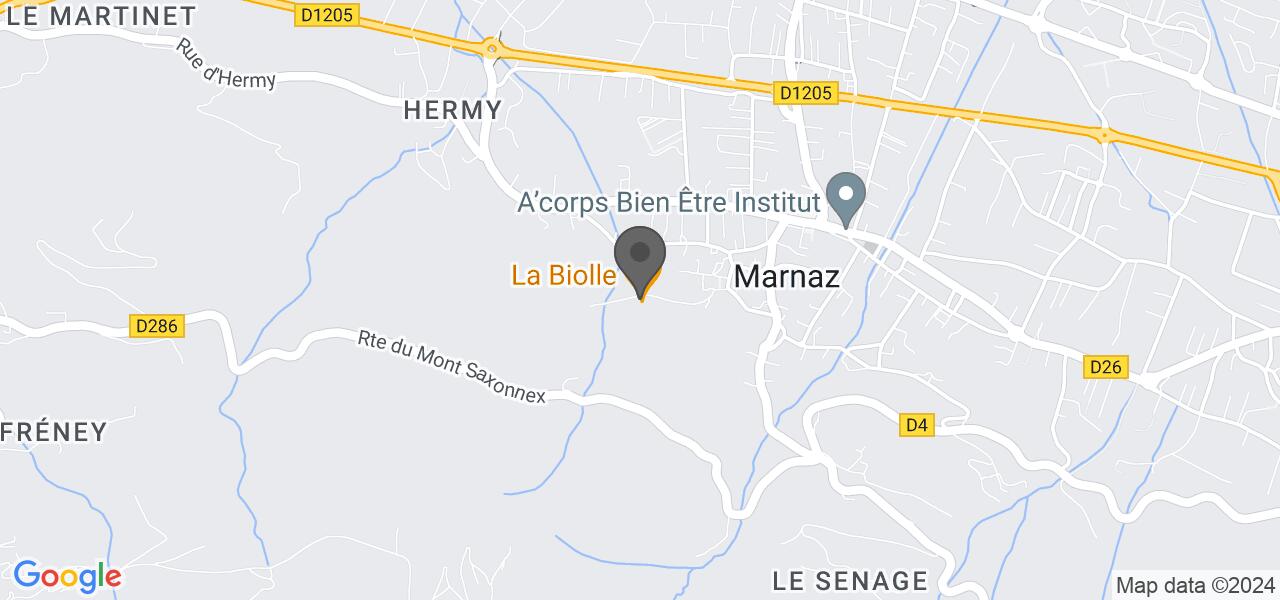 Plan d'accès — La Biolle