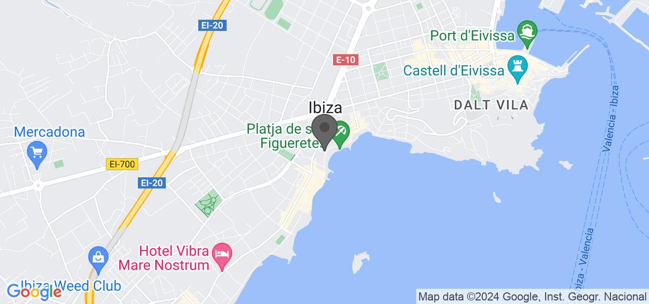 แผนที่การเดินทาง — Haddock Eivissa bar restaurante