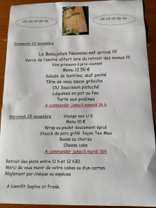 Publication du 19/11/2020
