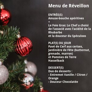 Le Coeur de Vall''s daily menu board