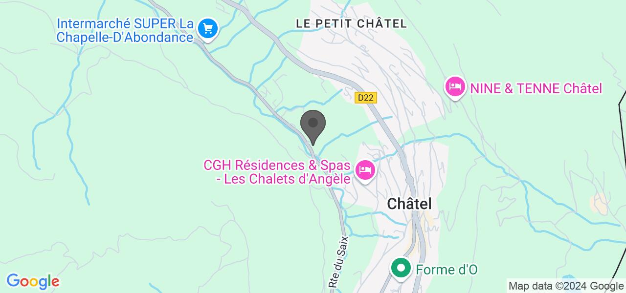 Plan d'accès — L'Escale Super-Châtel